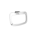 Manhattan Hand Towel Ring Matte Black & Chrome Manhattan Hand Towel Ring Matte Black & Chrome